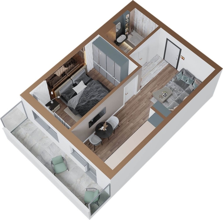 Apartament 1 camera Etaj 1 Comision 0%